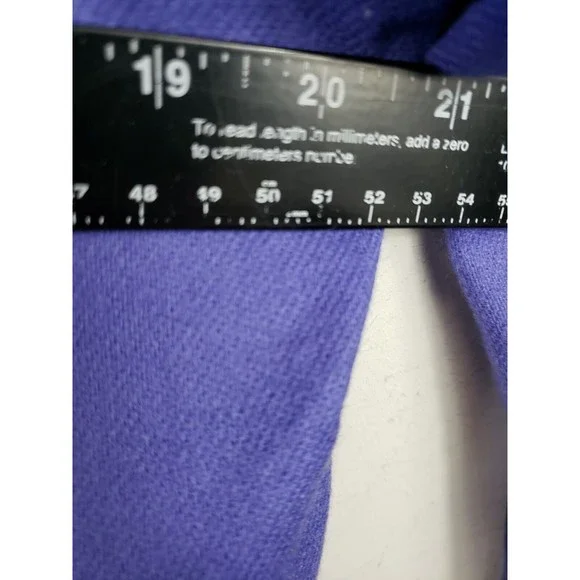 JG Hook Jacket Women's Size 14 Purple Wool Lined Long Sleeve Cropped flaw - Picture 5 of 9